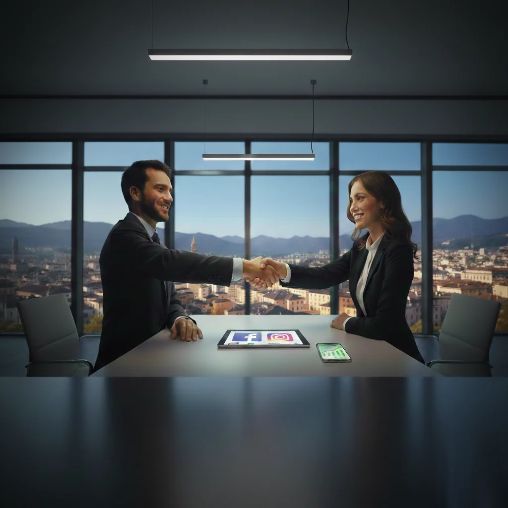 Collaborazione professionale per integrare l'intelligenza artificiale e la creatività nella comunicazione.